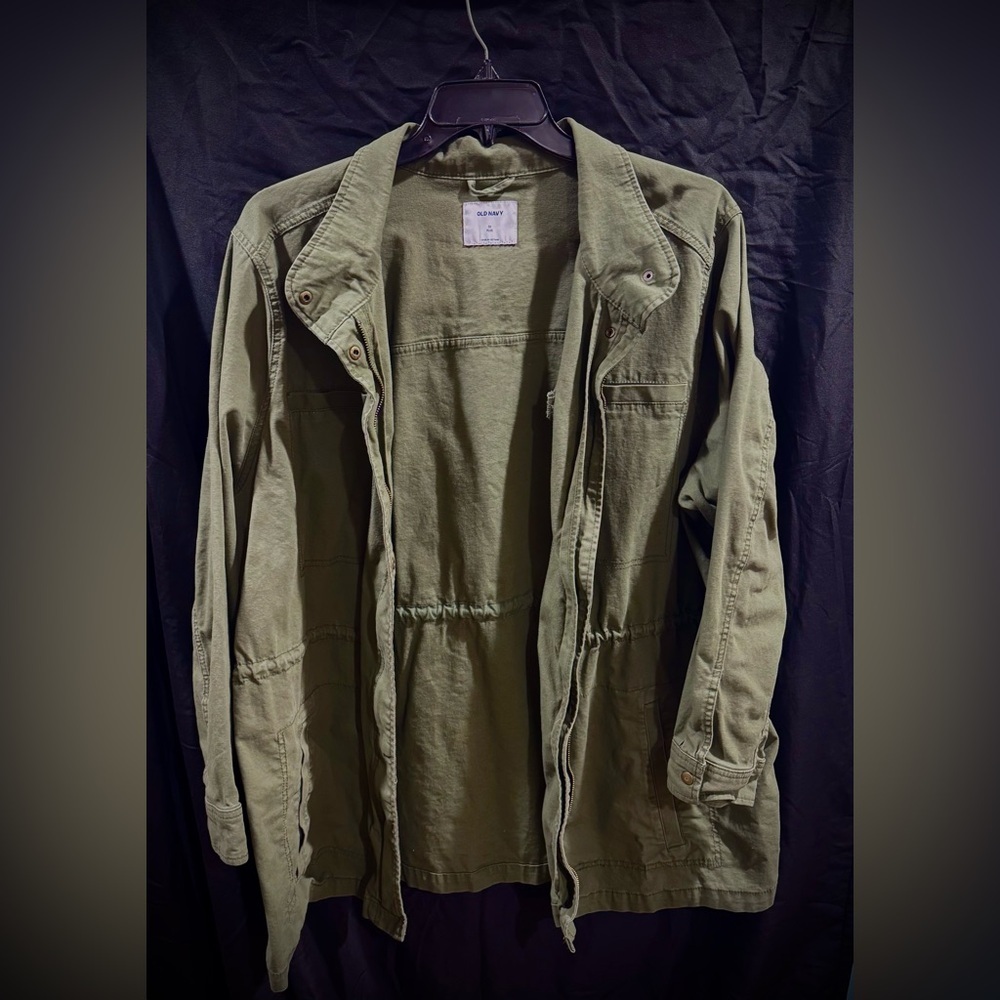 Old Navy Women’s Olive Green Drawstring Jacket